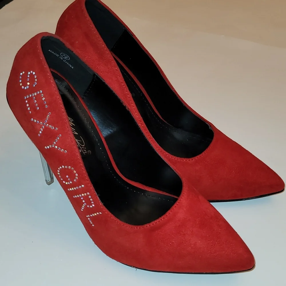Red Crystal "Sexy Girl" High Heels ๐ - Picture 2 of 16